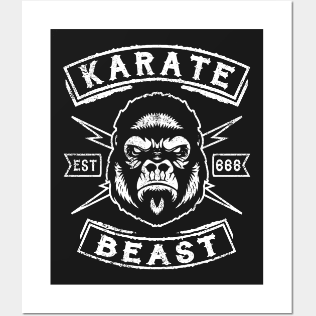 KARATE - KARATE BEAST Wall Art by ShirtFace